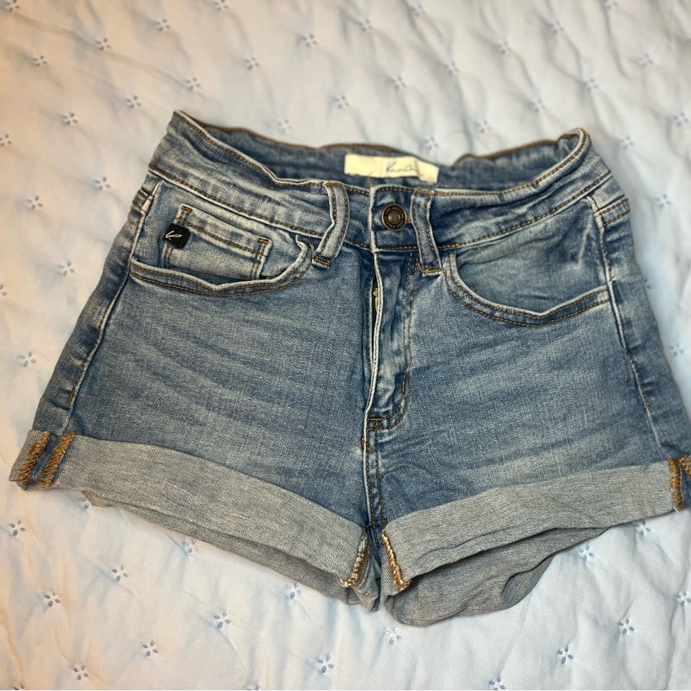 Medium Wash Denim Shorts Juniors